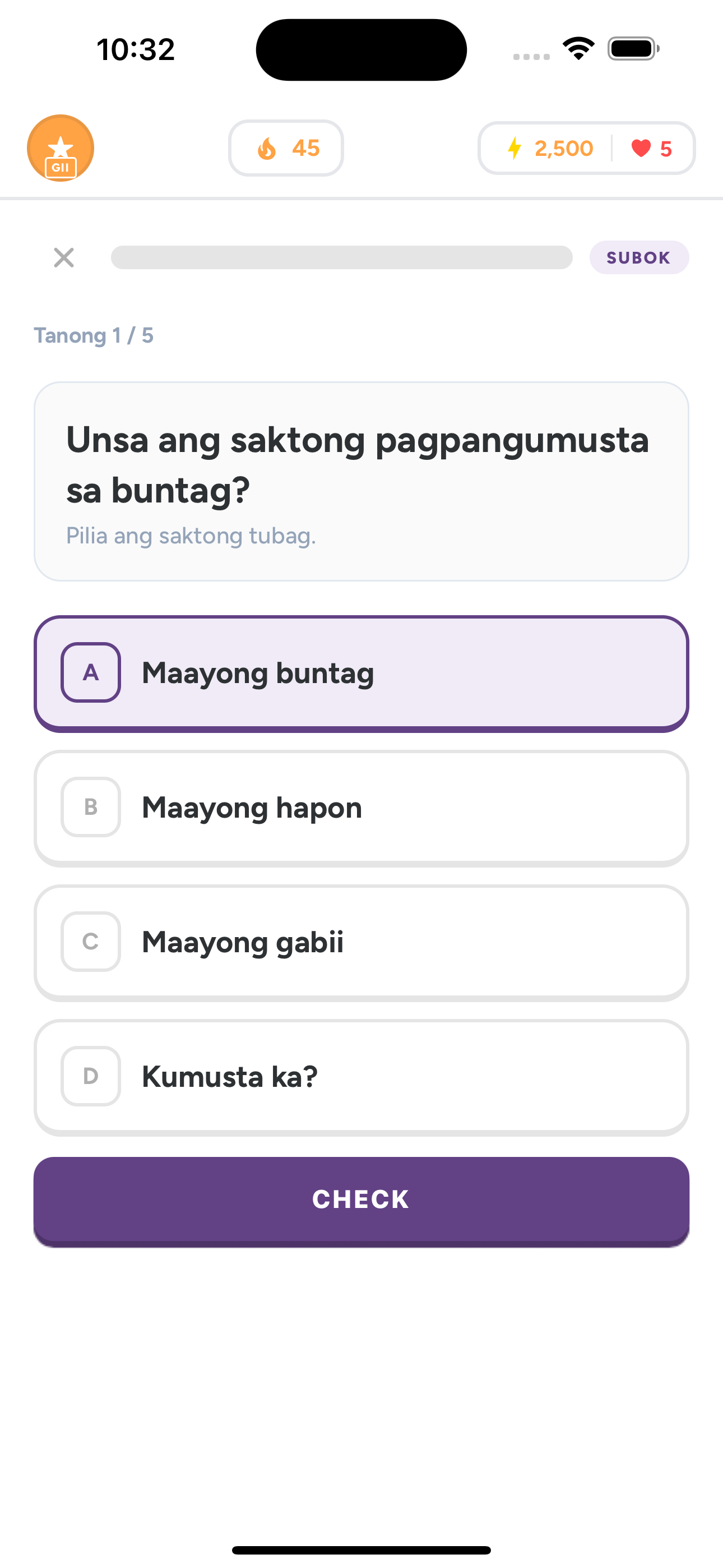 WIKA personalized learning loop language picker Language selection screenshot
