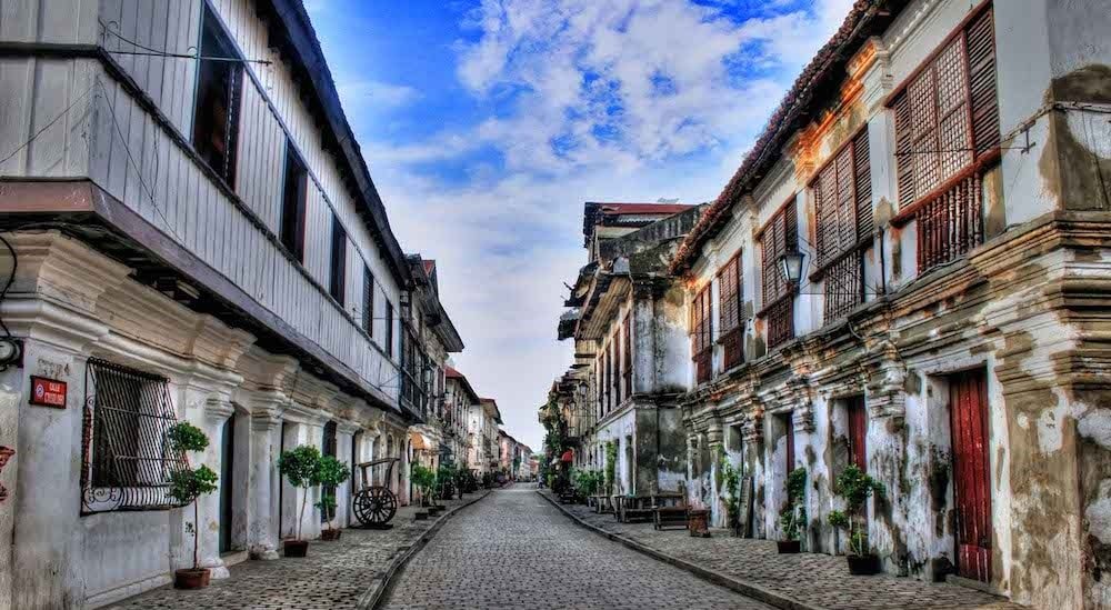 Calle Crisologo, the Spanish colonial heritage street in Vigan, Ilocos Sur Calle Crisologo, the Spanish colonial heritage street in Vigan, Ilocos Sur